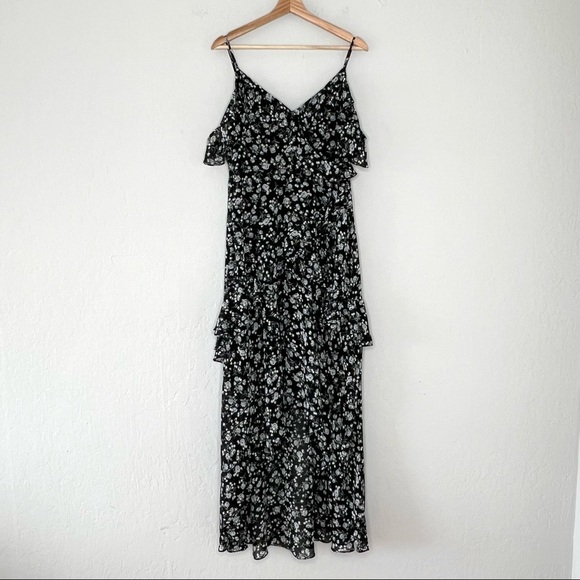 ASTR At First Sight Floral Tiered Ruffle High-Low Maxi Dress - Picture 3 of 10